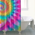 thumbnail image 4 of Colorful Tie Dye Mandala Pattern Shower Curtain 72"x72" ,Bathroom Decorative Shower Curtains Set with 12 Hooks,Modern Waterproof Washable Shower Curtain, 4 of 6