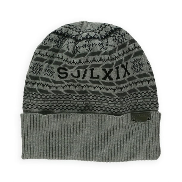 Sean John Knit Logo Beanie Gorro para hombre, gris, talla única Sean John gorro