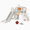 Beige Gray, variant on DKMOCO 9-in-1 Toddler Slide, Climber Slide PlaySet with Basketball Hoop, Ring Toss, Telescope , Indoor Outdoor Playset Playground, Pink
