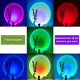 thumbnail image 2 of Proyector romántico de lámpara de atardecer con robot astronauta, luces de atardecer multicolor Wokuya para dormitorio, ideal para transmisión en vivo, decoración de fiestas y habitaciones, regalos de, 2 of 5