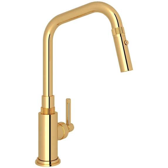 Rohl A3431il-2 Campo 1.8 GPM Single Hole Pull Down Kitchen Faucet - Brass