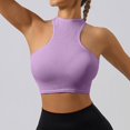 thumbnail image 7 of HOWPAY Full Coverage Bras for Women Push up No Underwire Wireless Supportive Stretch Sports Pullover Tank Tops Comfortable Soft T-Shirt Bra Purple L, 7 of 7