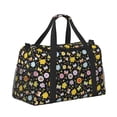 thumbnail image 2 of Fotbe Flower Butterfly Bolsa de Viaje con Estampado, Bolsa de Fin de Semana para Mujer con Compartimento para Zapatos, Bolsa de Gimnasio con Bolsillo Húmedo, 2 of 7