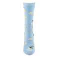 thumbnail image 4 of MeMoi Daisy Bees Bamboo Blend Crew Sock - Womens - Female, 9-11, Blue, 4 of 8