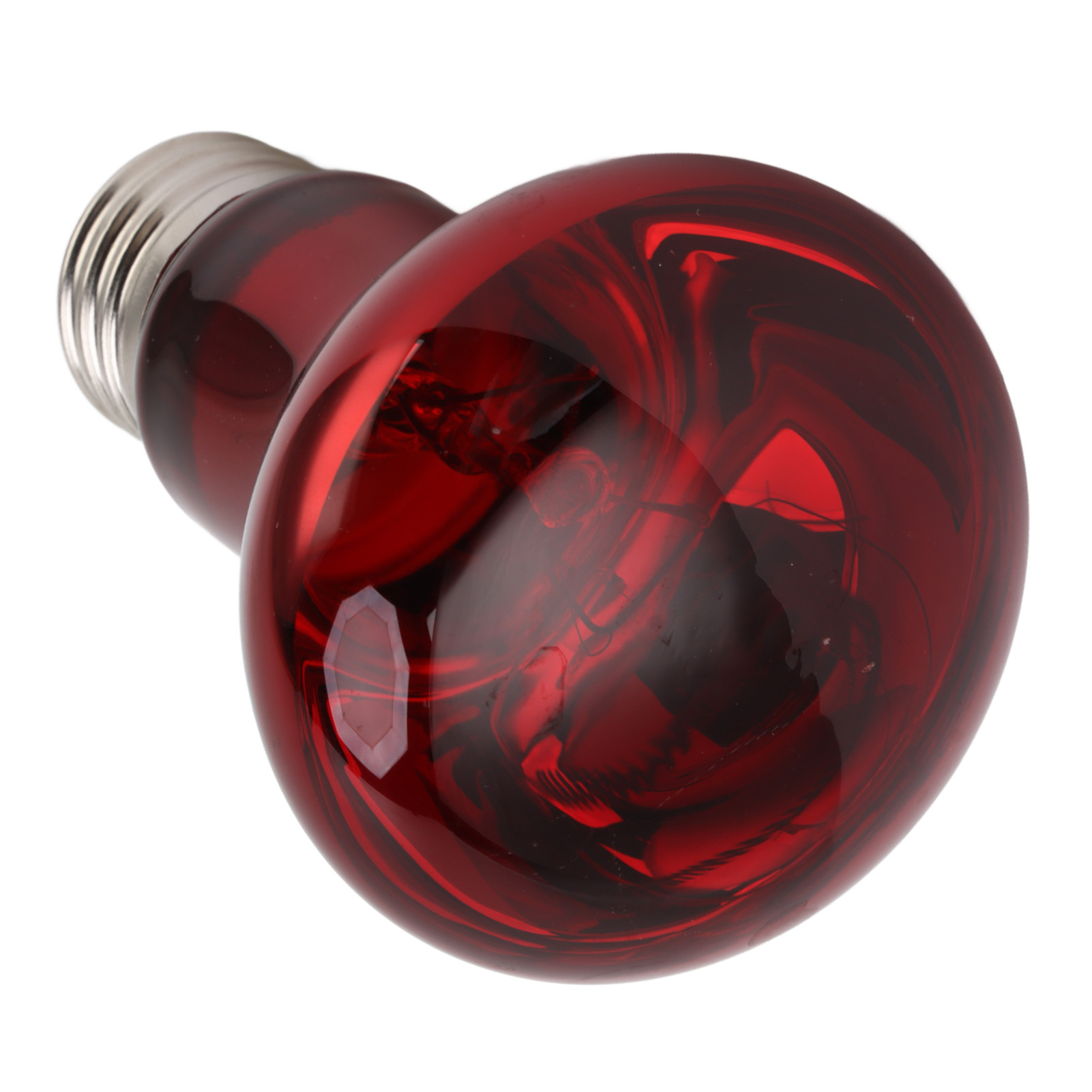 E27 Reptile Heat Lamp Bulb, Warm Soft Light Red Amphibian Basking Light