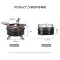 thumbnail image 2 of Adaptador de casete de estufa de gas 11000W Camping 5 cabezales para picnic al aire libre (+) Negro JShteea Para Estrenar, 2 of 7