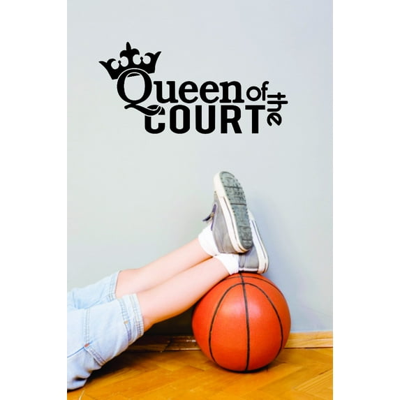 New Wall Ideas Queen Of The Court Crown Sports Girl Teen 20x30"