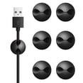thumbnail image 1 of Paquete de 10 clips adhesivos para cables, organizador de cables para escritorio, sistema de clips para cables, color negro, 1 of 4