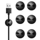 thumbnail image 1 of Paquete de 10 clips adhesivos para cables, organizador de cables para escritorio, sistema de clips para cables, color negro, 1 of 5