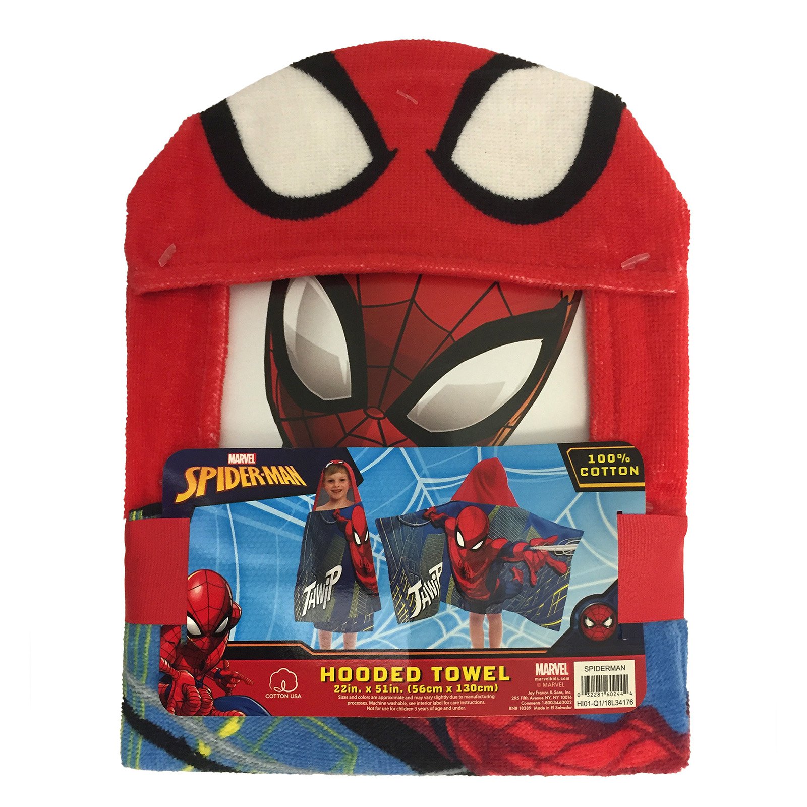 Marvel Spider Man Bath Wrap Kids Towel, 100% Cotton - Walmart.com