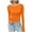 Orange, variant on Maplenight Long Sleeve Shirts for Women Boat Neck Casual Basic Tees Fitted Going Out Tops Fall Outfits
