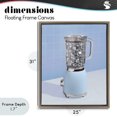 thumbnail image 4 of Stupell Industries Contemporary Disco Drink Mixer over Blue Brown Floating Frame Canvas Art, 25 x 31, by LISH Creative, 4 of 8