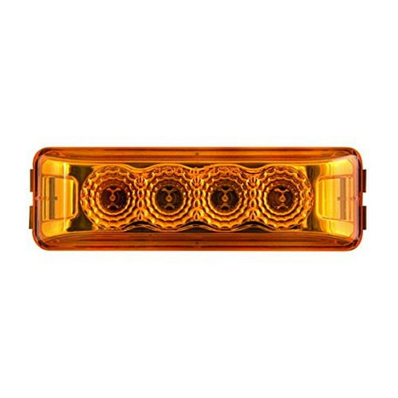 4 Led Miroflex Thin Line;Amber;Poly