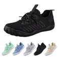 thumbnail image 2 of NOKIO Men's Bar𝖾𝖿oot Shoes Comfortable Wide Width Sneakers Breathable Mesh Running Shoes Lightweight Casual Sport Walking Shoe Quick-Drying 𝖫a𝖼e Up Athlet𝗂c Shoes, 2 of 8