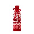 thumbnail image 2 of HongHeng 1Pc Soft Knits Snowflake Wine Bottle Covers Wine Bottle Cases for Christmas Ambiances Nonslip Bottle Jackets, 2 of 5