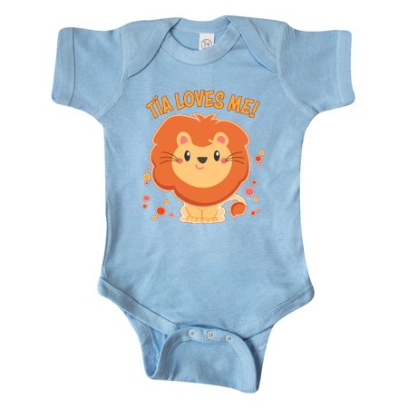 

Inktastic Tía Loves Me- cute lion Gift Baby Boy or Baby Girl Bodysuit