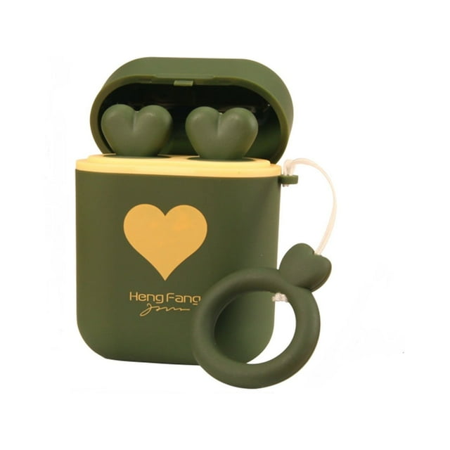 Lipstick Makeup Set 2Pc/Set Waterproof Long Lasting Velvet Moisturizing Lip Stain Earphone Dual Color Lip Gloss Primers Non Stick Cup Lip Make Up Gifts Kit For Girls,Green Color Lipstick