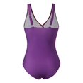 thumbnail image 3 of Plus Size Women Gradient/solid One-piece Swimsuit Summer Beach Monokini Bodysuit Swimwear, 3 of 4