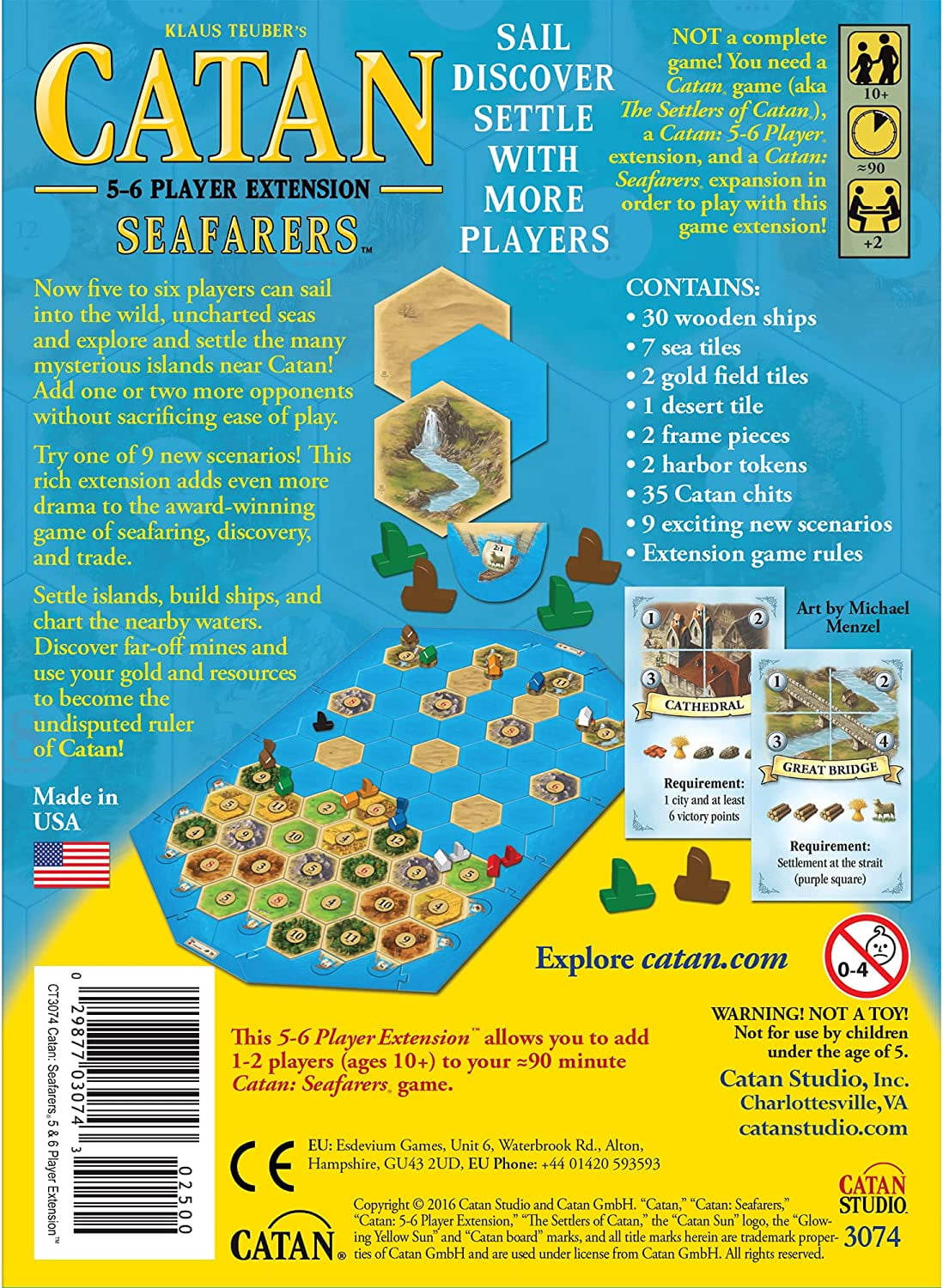 Sea Play Mat / Gripmat Perfect for Catan, Axis & Allies, Sails of