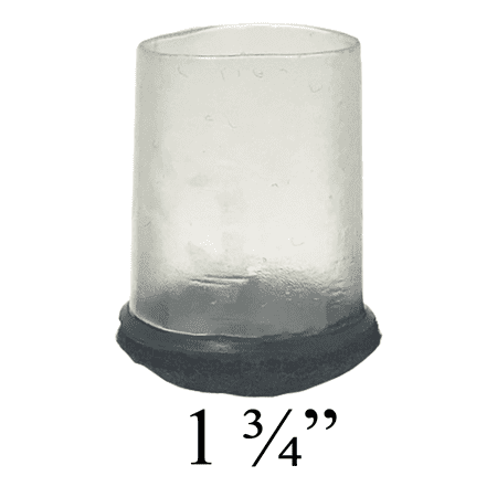1 3 4 Round Clear Chair Leg Floor Protector W Felt Bottom