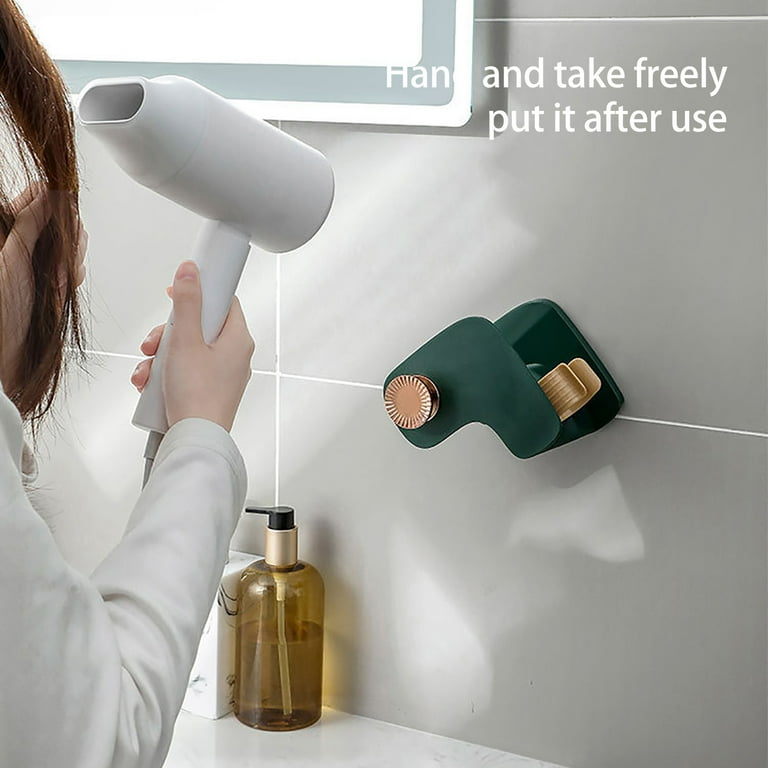 WEPRO Hair Dryer Holder Adhesive Blow Dryer Holder Wall Mounted