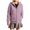 White, variant on Womens Hooded Jackets Front Zip Drawstring Stripes Shacket Fleece Thermal Fall Winter Outwear With Pockets (XL, Wine)