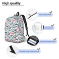 thumbnail image 5 of Daiia Colorful Shark Vintage Canvas Backpack for Men and Women ,Hiking Backpack,Travel Laptop Bag for School,Large Capacity Backpack, 5 of 8