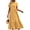 O-Floral Yellow, variant on Long Dresses for Women Summer Short Sleeve Casual Crewneck Maxi Dress with Pockets