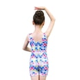 thumbnail image 5 of 3-12T Girls Gymnastics Leotards Toddler Kids Dance Unitards Biketards With Short Mermaid Dancewear, 5 of 6