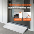 thumbnail image 2 of KFFKFF Inclinaison d'Entrée, Élévation de 2 Pouces, Limite de Poids de 800 Lb, Rampe d'Accessibilité pour Fauteuils Roulants, Inclinaison d'Entrée en Aluminium pour Passages, Inclinaison Modulaire Adaptable pour Fauteuils Roulants, Trottinettes, 2 of 9