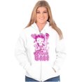 thumbnail image 3 of Betty Boop Not Your Babe Biker Zip Hoodie Sweatshirt Women Brisco Brands S, 3 of 5