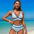 thumbnail image 4 of KYAIGUO Women's Sleeveless Swimsuit Triangle Bikini Halter String Tie Side Bathing Suit S-XL, 4 of 8
