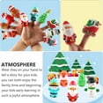 thumbnail image 5 of marionetas navideñas de dedo, juguetes de Papá Noel, muñeco de nieve, juguete de dedo de dibujos animados (estilo aleatorio), 5 of 5