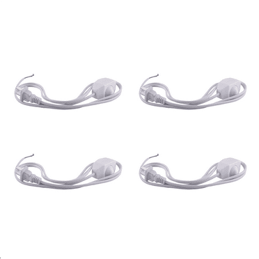 4X White Lamp Power Cord W Dimmer Switch AC 250V/110V US Plug
