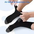 thumbnail image 4 of 10 Pairs Men's Moisture Control Crew Socks, DISEN Cushioned Athletic Work Boot Socks, Size 7-11.5, Black/White, 4 of 7