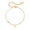 Letter B, variant on Initial Bracelet for Women A-Z Letter Charm Cubic Zirconia Gems Stainless Steel Gold Plated Dainty Flat Cross Chain Adjustable Meaningful Personalized Gift Jewelry Z