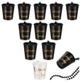 thumbnail image 1 of ZheElen 12pack/lot Bachelor Party Favors Green plastic bead bridal glass Shot Glass Necklace Collection, 1 of 6