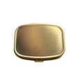 thumbnail image 4 of Classic Brass Daily Pocket Travel Sized Pill Box Case with Divider (Rectangular-2 Section), 4 of 4