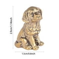 thumbnail image 3 of Unique Brass Dog Figurine for Desk Decoration – for Dog Lovers Exquisite Tea Table Ornament to Enhance Home, 3 of 6