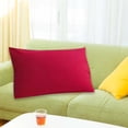 thumbnail image 4 of 30x50cm Pure Color Comfortable Skin Friendly Pillowcase Cushion Pillow Cover for Sofa Home Use(Type 5 ), 4 of 7