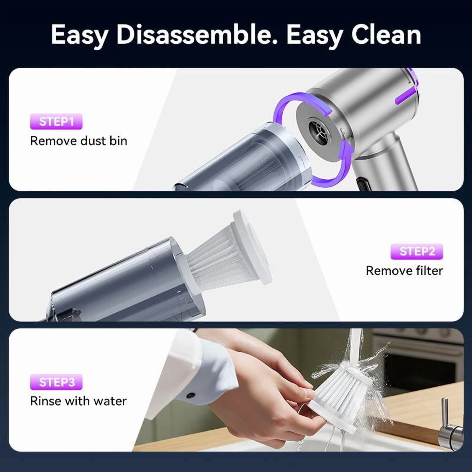 SharkTRUE Cordless Handheld Vacuum W Brushless Motor, ,Pa Strong Suction, mAh Battery, USBC Rechargeable Car Vacuum Cleaner with Blower Function for Home, Office & Travel