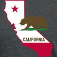 thumbnail image 3 of CafePress - CALI STATE W BEAR Womens Tri Blend T Shirt - Womens Tri-blend T-Shirt, 3 of 4