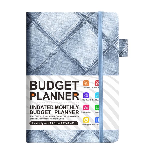 QIPOPIQ Budget Planner Monthly Budget Book Finance Organizer Notebook Budget Book to Manage Your Money Effectively, Finance Planner/Account Book