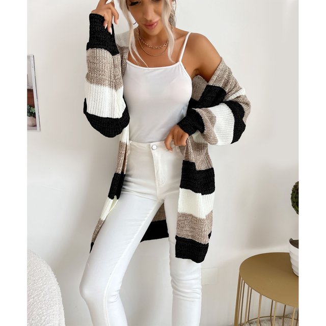 Cárdigan De Manga Larga Para Mujer Fácil De Combinar Cárdigan De Punto Casual De Moda Para Mujer Otoño Invierno Para Fiesta Para El Trabajo ANGGREK Ropa