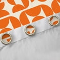thumbnail image 4 of Homewish Orange Abstract Ombre Curtains Pack of 2 (42x84 Each), Chic Minimalism Curtains Blackout, Mid Century Fashion Bedroom Curtains, Living Room Curtains Decor, 4 of 6