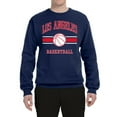 thumbnail image 2 of Wild Bobby City of Los Angeles LAR Basketball Fantasy Fan Sports Unisex Crewneck Sweatshirt, Navy, XX-Large, 2 of 5