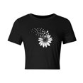 thumbnail image 5 of Busydd Summer Tops for Women Trendy Comfortable Cotton Tshirts for Women Casual Round Neck Graphic Tees for Women Lightweight Crop Tops for Women XS, 5 of 5