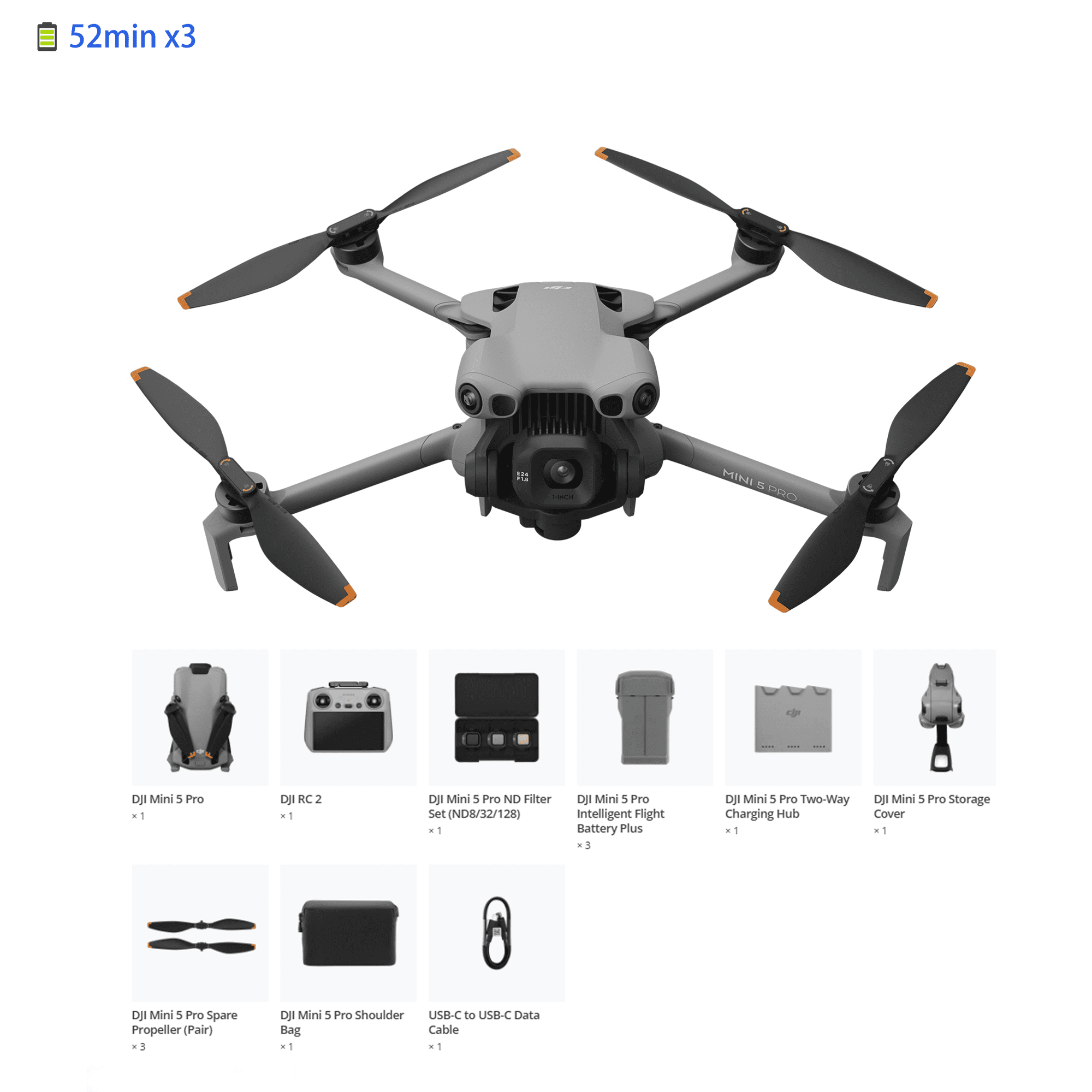 DJI Mini 5 Pro Fly More Combo Plus (DJI RC 2)