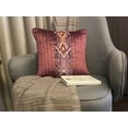 thumbnail image 2 of The HomeCentric Decorative Purple 20"x20" (50x50 cm) Pillow Covers, Velvet Quilting & Patchwork Throw Pillows For Sofa, Ikat Pattern Contemporary Style - Ikat Dye, 2 of 6