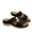 Black, variant on Womens Beach Sandals Summer New Foreign Trade Large Size Wedge Fish Mouth Solid Color Large Size One Line Outside To Wear Beach Sandals Blue 36